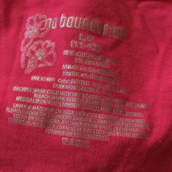Jr L long sleeve pink top - Picture 3 of 3